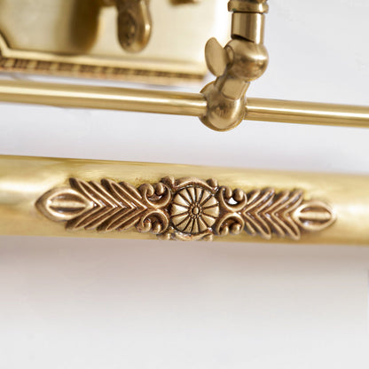 Aplique de pared de latón ornamentado para cuadros