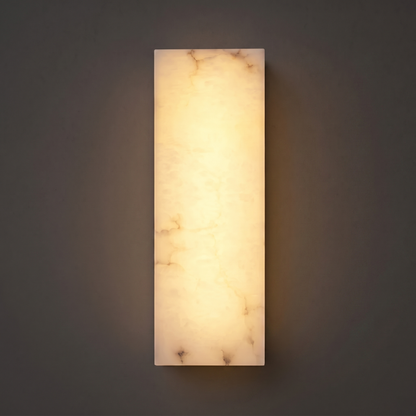 Aplique de pared escultórico de alabastro