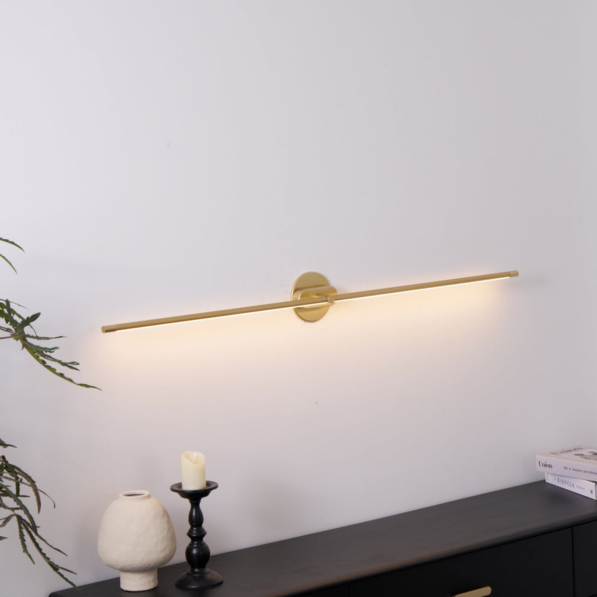 Aplique de pared minimalista de aluminio para cuadros Arvenna