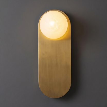 Aplique de pared escultórico de alabastro