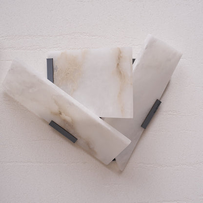 Aplique de pared escultórico de alabastro