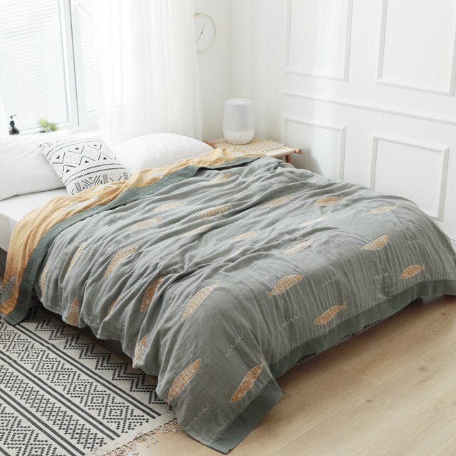 Manta de Algodón Superior con Diseño Elegante