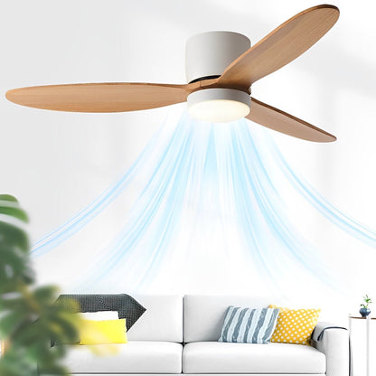 Luz de ventilador de techo LED moderna de perfil bajo