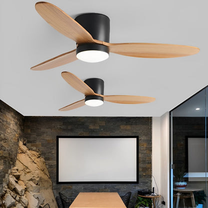 Luz de ventilador de techo LED moderna de perfil bajo