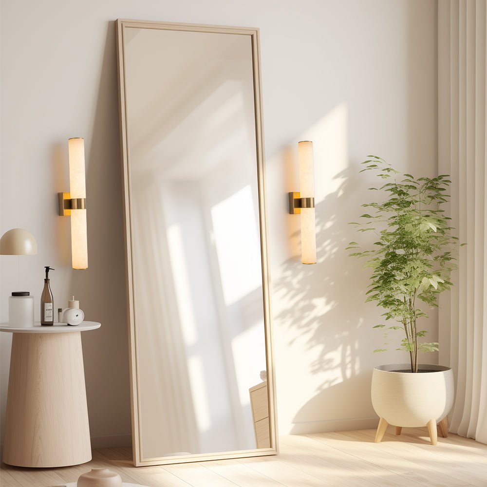 Lámpara de pared LED de alabastro moderna