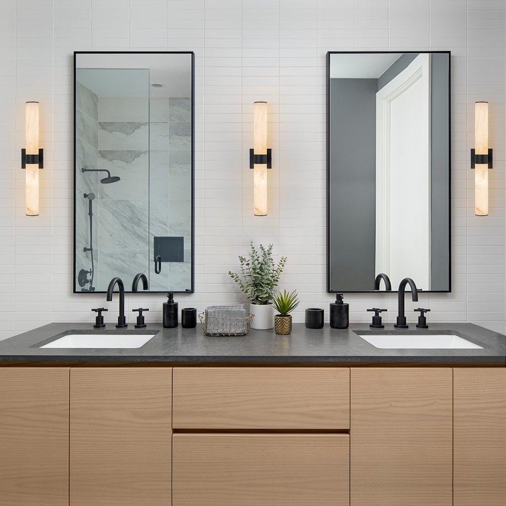 Lámpara de pared LED de alabastro moderna