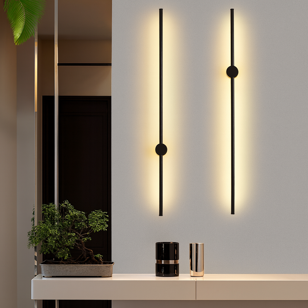 Diseño moderno de luz de pared lineal