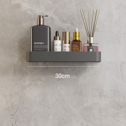 Estante moderno gris para baño