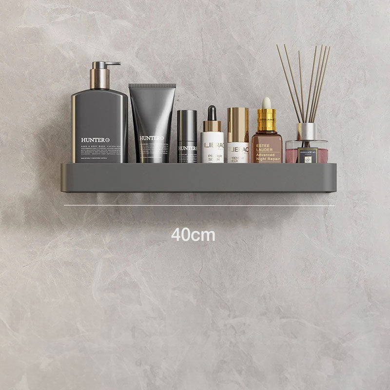 Estante moderno gris para baño