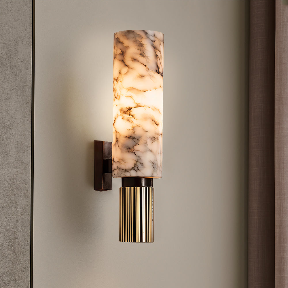 Lámpara de pared elegante de mármol