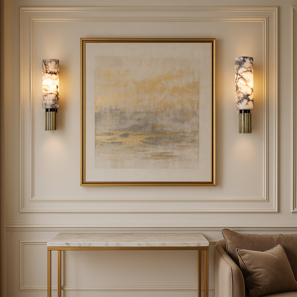 Lámpara de pared elegante de mármol