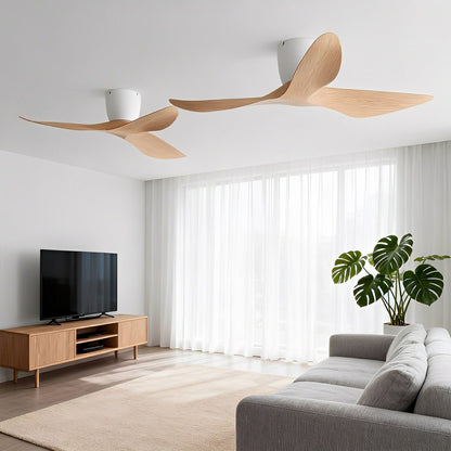 Ventilador de techo con motor de corriente continua moderno