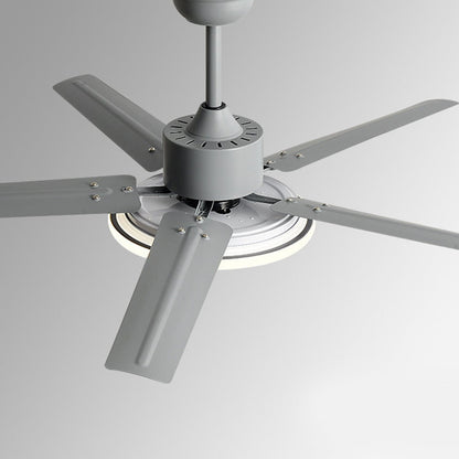 Ventilador de techo moderno con luz LED y 5 aspas