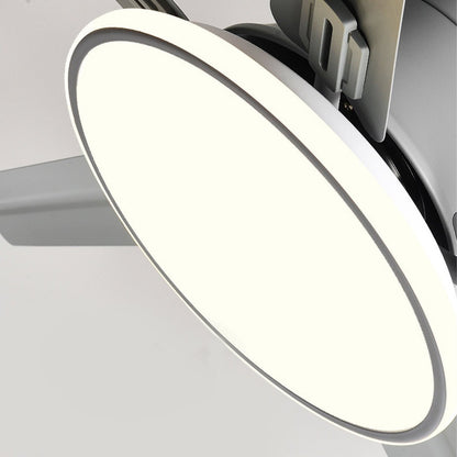 Ventilador de techo moderno con luz LED y 5 aspas