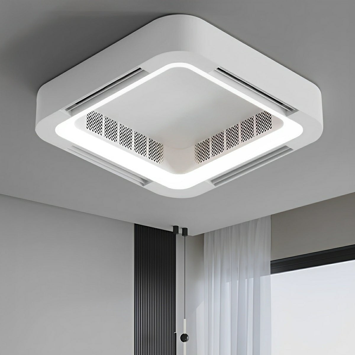 Ventilador de techo moderno sin aspas con luz LED