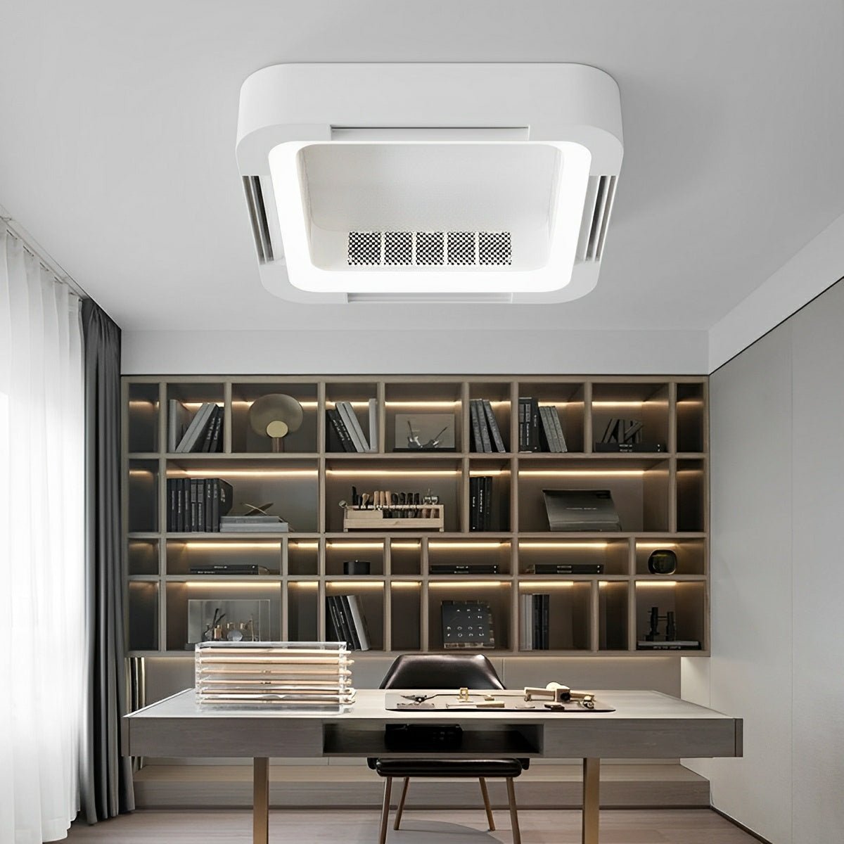 Ventilador de techo moderno sin aspas con luz LED