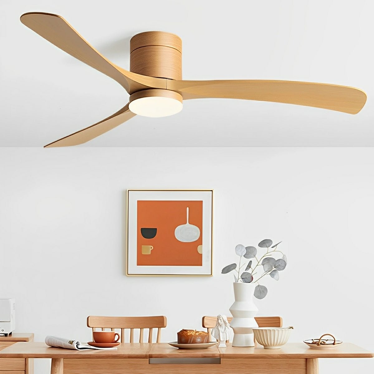 Luz de ventilador de techo LED nórdico moderno