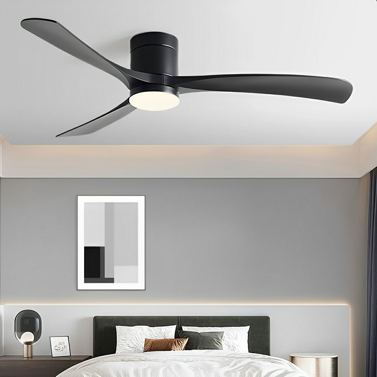 Luz de ventilador de techo LED nórdico moderno