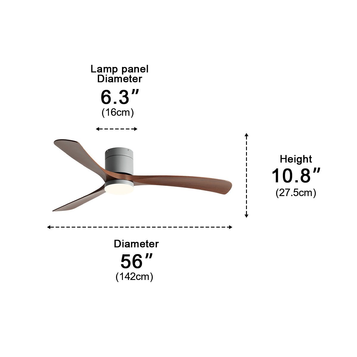 Luz de ventilador de techo LED nórdico moderno