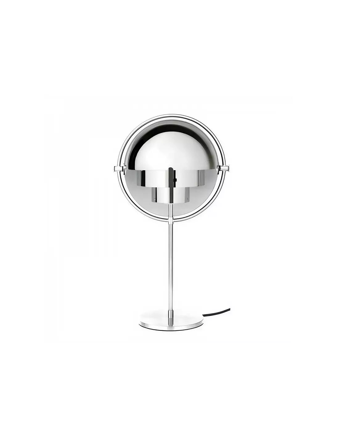 Lámpara de mesa escultórica de metal con múltiples luces