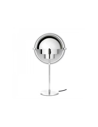 Lámpara de mesa escultórica de metal con múltiples luces