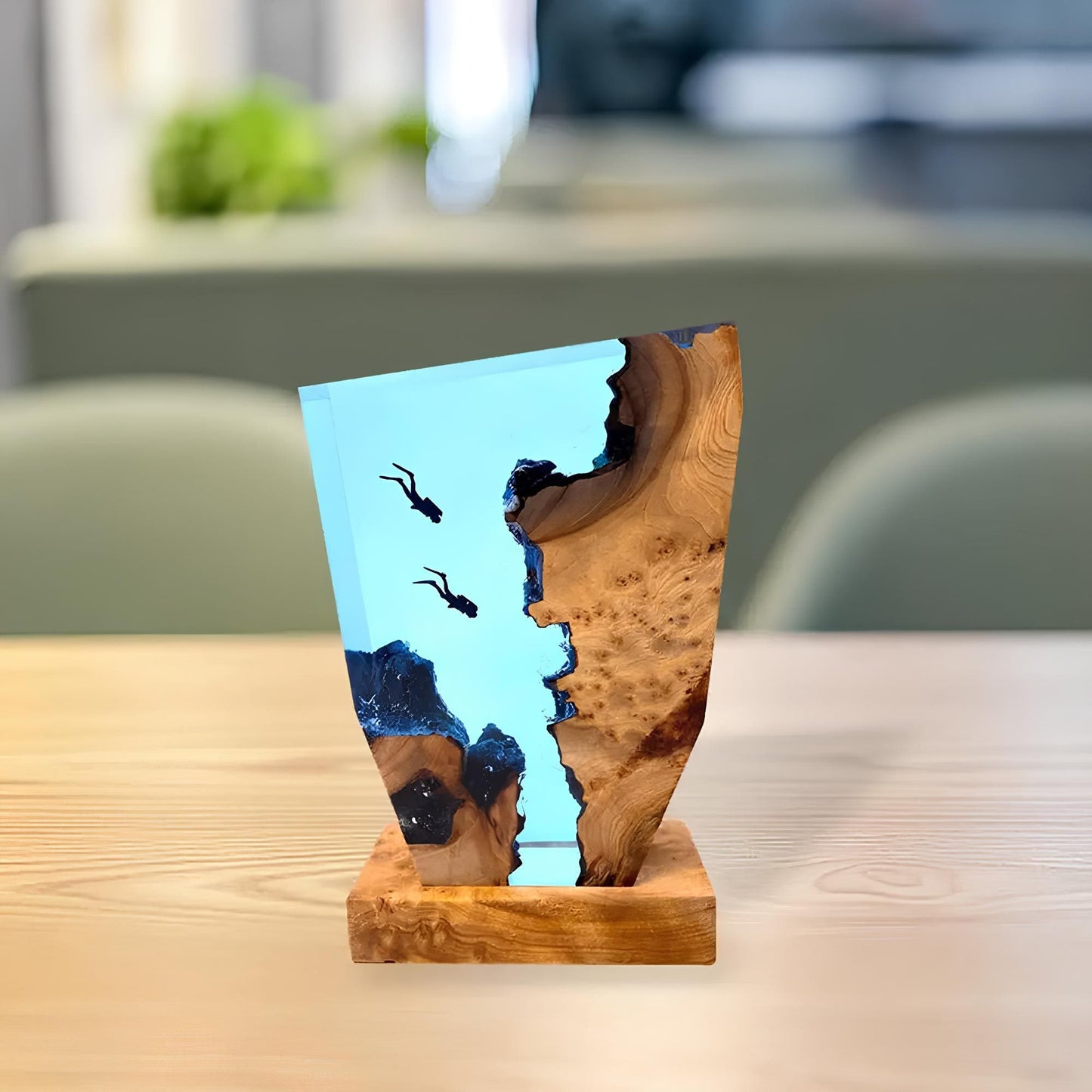 Lámpara de mesa artística Océano