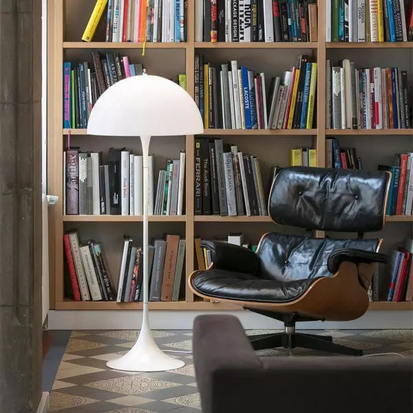 Lámpara de pie moderna con forma de hongo