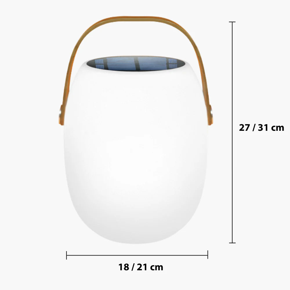 Luz solar portátil para patio
