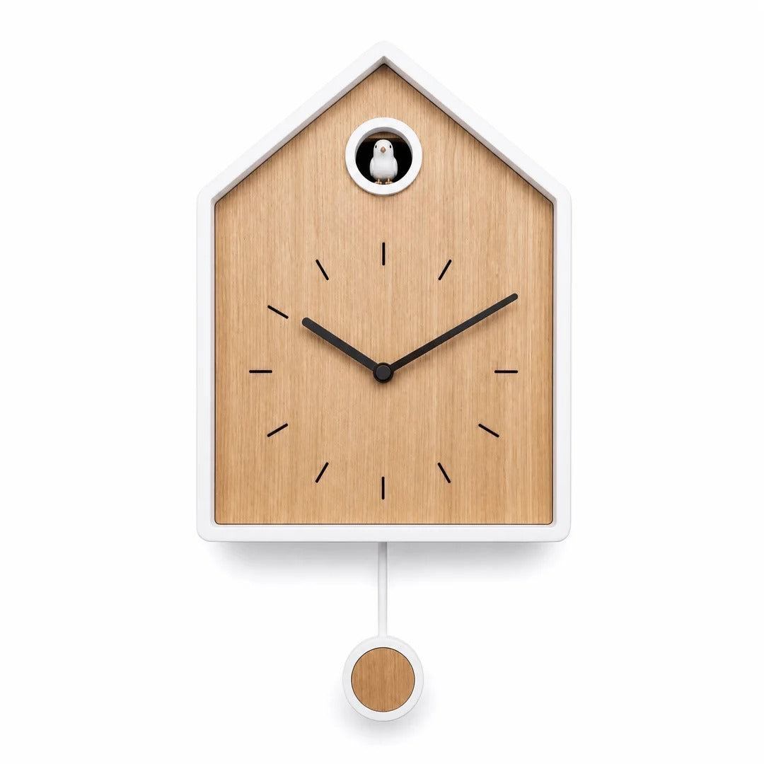 Reloj de cuco de péndulo de MDF escandinavo Elvaro