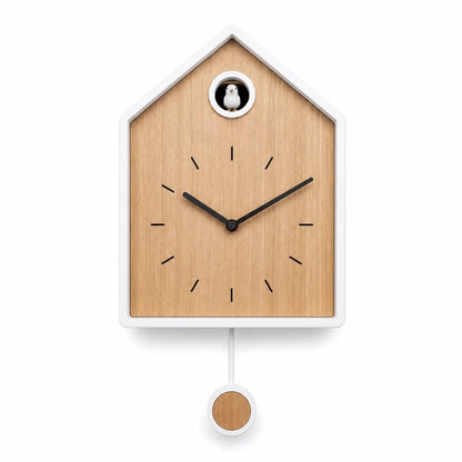 Reloj de cuco de péndulo de MDF escandinavo Elvaro