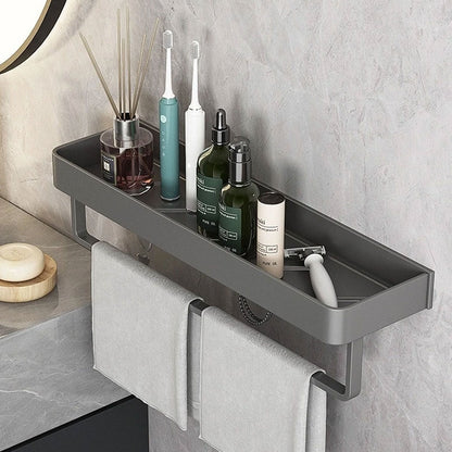 Estante moderno gris para baño